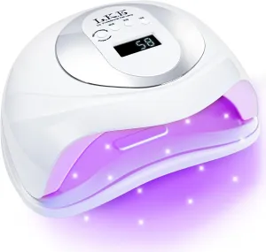 180W UV Nail Lamp, LKE Travel UV Light for Gel Nails for Nail Lamp with 36pcs Lamp Beads and 4 Timers Quick Portable Drying UV LED Nail Lamp Professional Nail Art Tool for Home Salon (White)