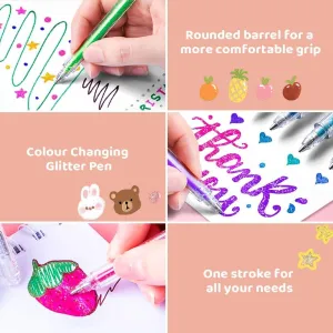2024 New Glitter Gel Pens,Glitter Gel Pen Set for Coloring Books with Refills, Artist Colored Gel Markers Colorful Pens Neon Gel Pens for Kids Adult Coloring Books and Drawing (18 PCS)