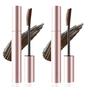 2PC Comparison K Mascara, Tubing Mascara, Black & Brown Duo For Lash Makeup,Waterproof & Sweatproof Long Lasting Non-Smudged Magic Mascaras (Brown)