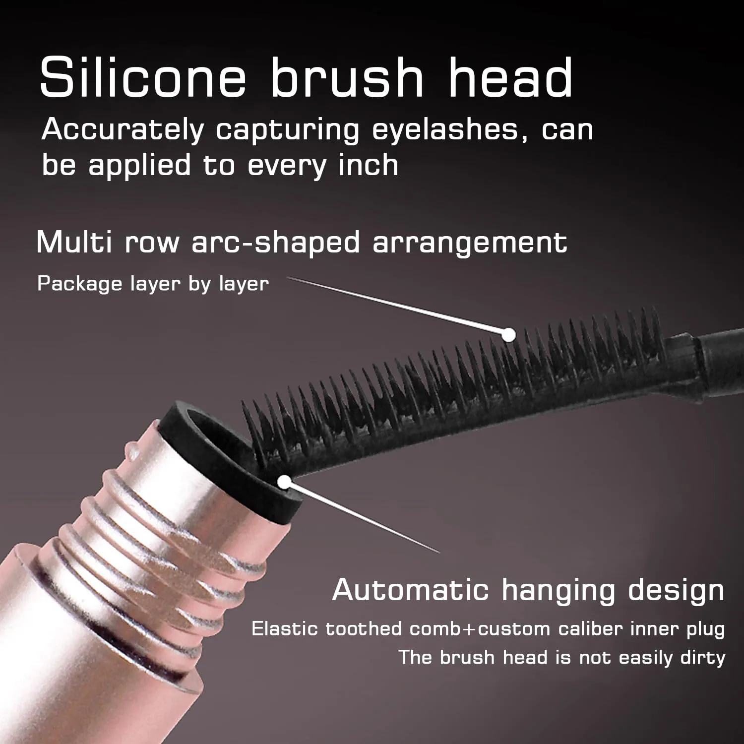 2PC Comparison Mascara, Tubing Mascara, Black & Brown Duo For Lash Makeup,Waterproof & Sweatproof Long Lasting Non-Smudged Magic Mascaras (Black)