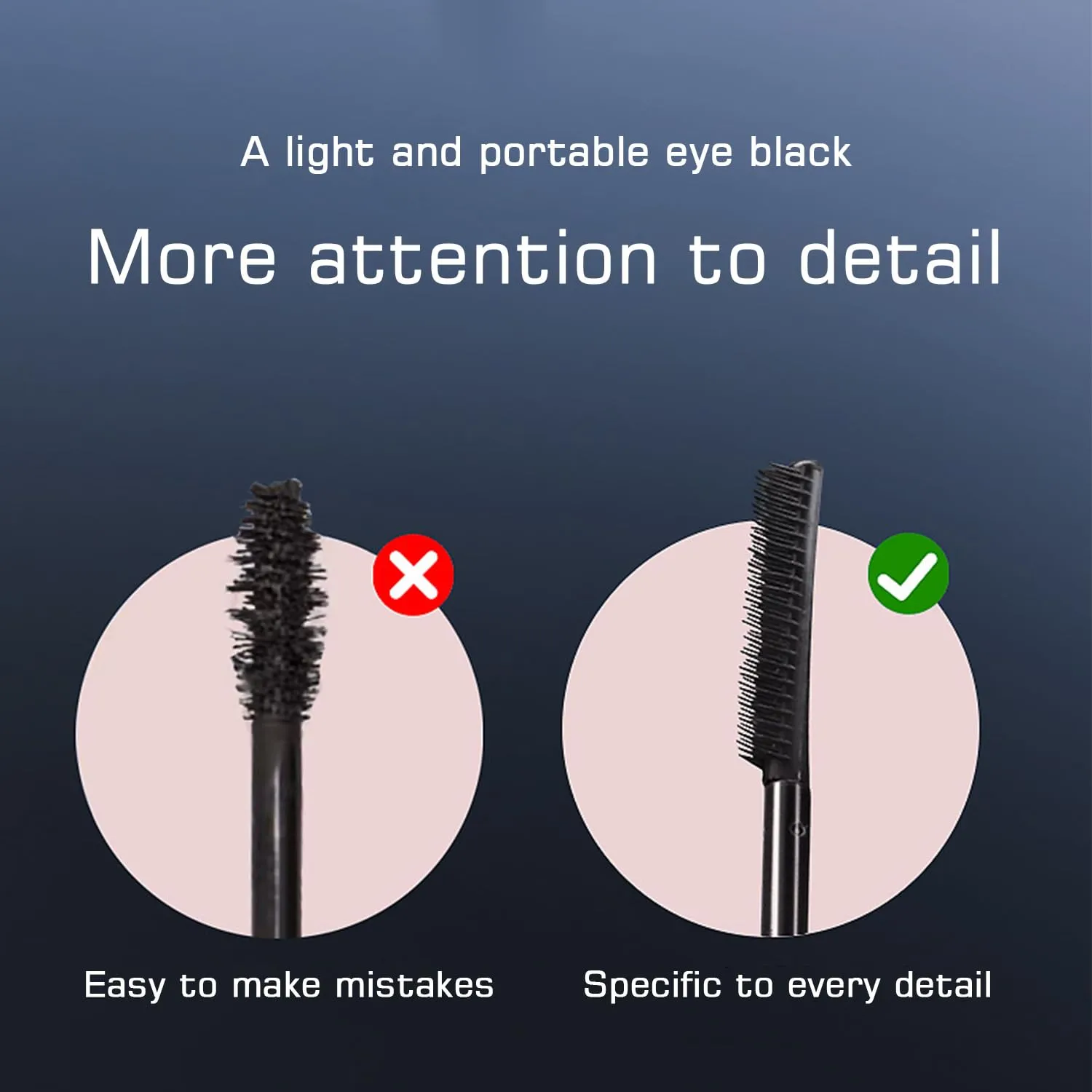 2PC Comparison Mascara, Tubing Mascara, Black & Brown Duo For Lash Makeup,Waterproof & Sweatproof Long Lasting Non-Smudged Magic Mascaras (Black)