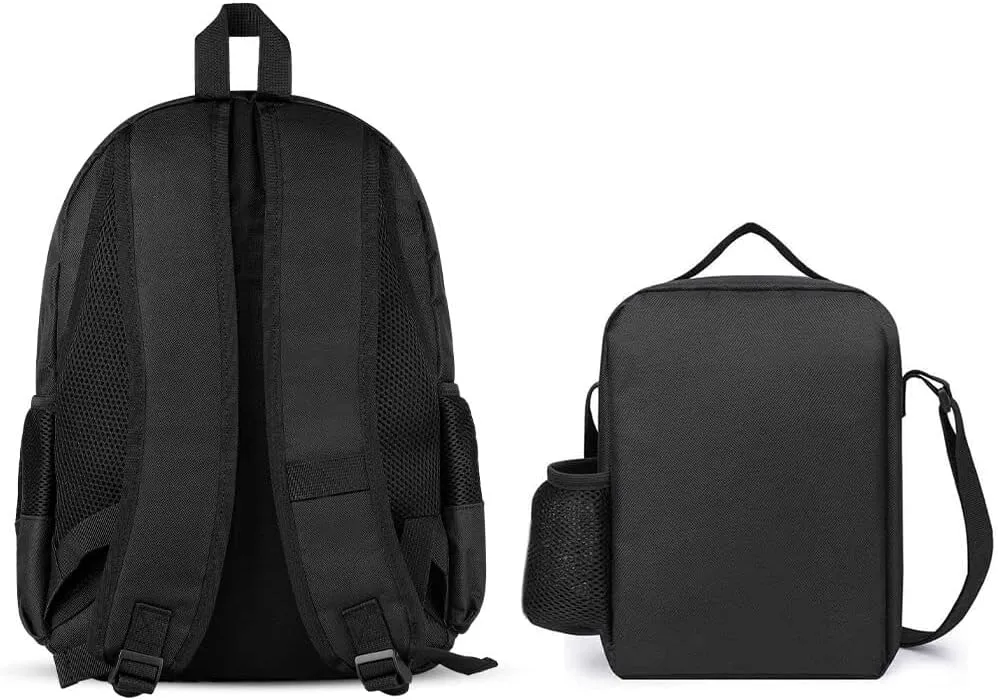 3 Piece Daypack Big Capacity Shoulder Bag Backpack for Outdoors Bicycle - Astronaut Glow In The Dark Starry Sky Art, Travel Hiking Daypack Lunch Bag and Pencil Bag