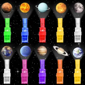 30PCS Space Theme LED Finger Lights Space Themed Party Favors for Kids Boys Girls Birthday Goodie Bags Stuffers Space Party Decorations Back to School Supplies Classroom Prizes