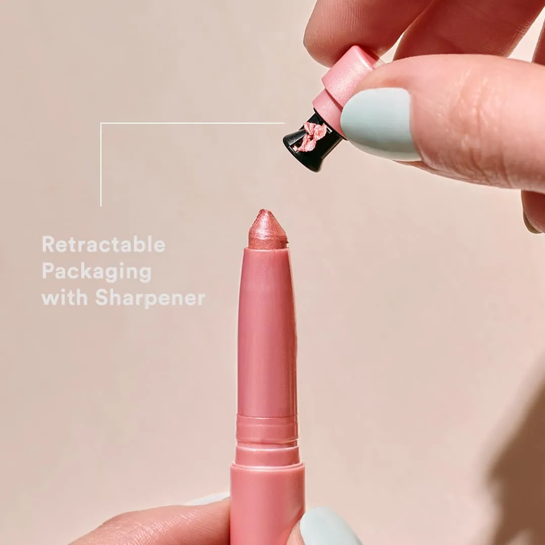 3INA The 24H Eye Stick - Creamy, Waterproof Formula - 2 In 1 Eyeshadow And Eyeliner - Highly Pigmented Shades - 24 Hour Long Lasting Wear - Matte, Sparkly Or Metallic Finish - 447 Purple - 0.049 Oz