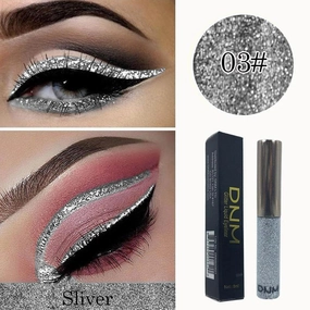 3x R Shimmer Glitter Shadow - Long Waterproof Sparkling Eye Shadow with Holographic Effects, Perfect for Party Makeup, Set of 3