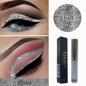 3x R Shimmer Glitter Shadow - Long Waterproof Sparkling Eye Shadow with Holographic Effects, Perfect for Party Makeup, Set of 3
