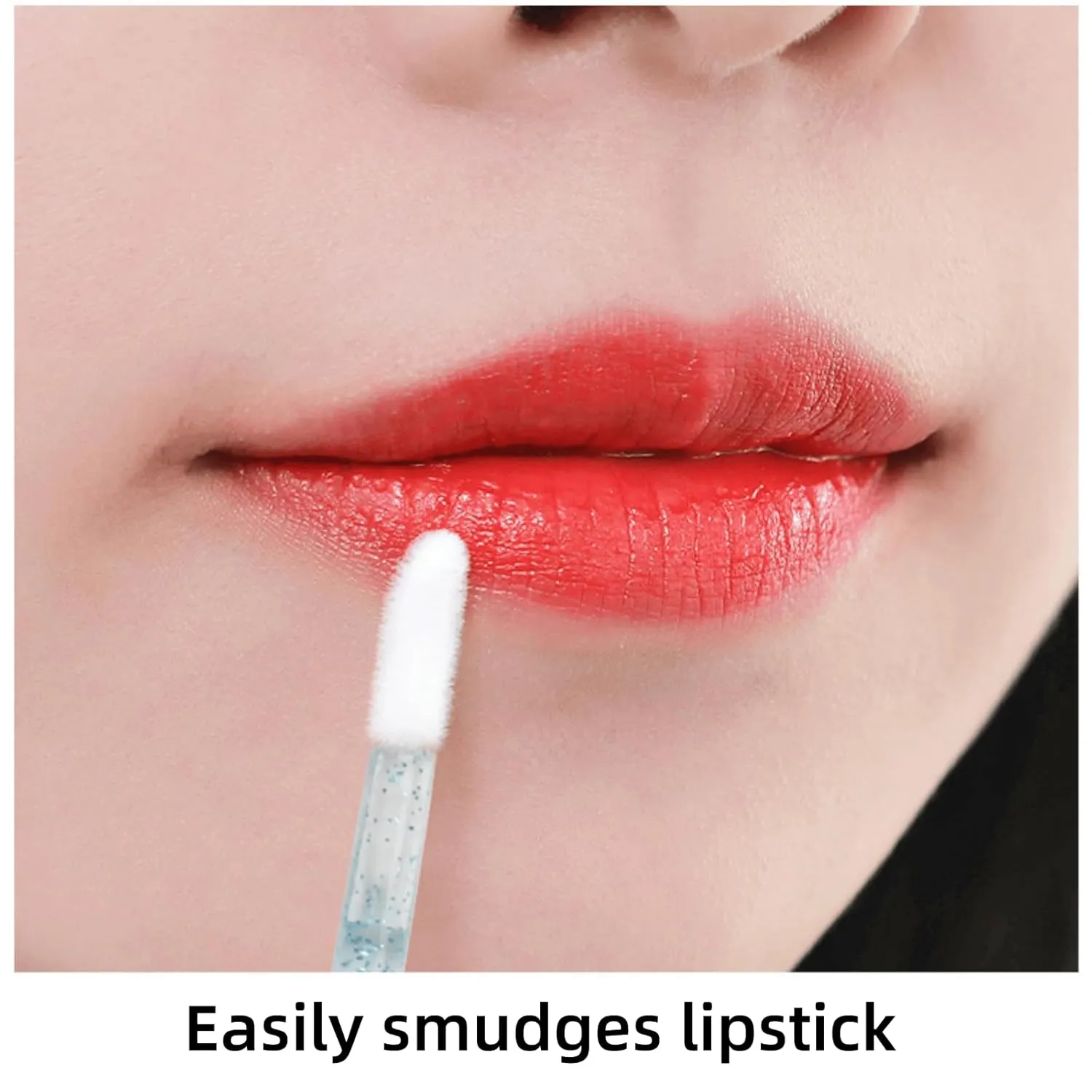 400Pcs Crystal Disposable Lip Brushes, Glitter Lip Gloss Applicators, Lipstick Gloss Wands Applicator Makeup Tool Kits for Lipstick and Lip Gloss (Gold)