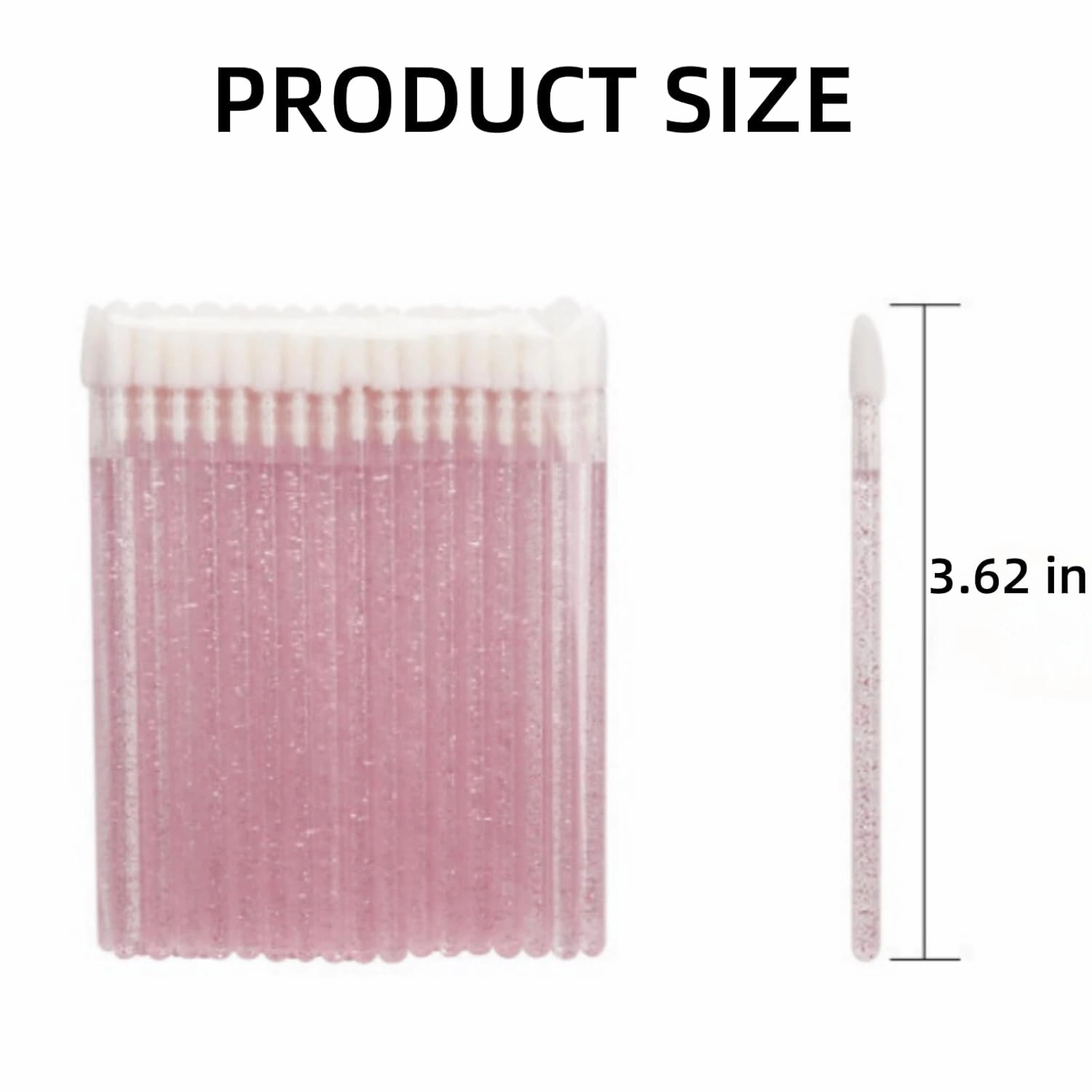 400Pcs Crystal Disposable Lip Brushes, Glitter Lip Gloss Applicators, Lipstick Gloss Wands Applicator Makeup Tool Kits for Lipstick and Lip Gloss (Fuchsia)