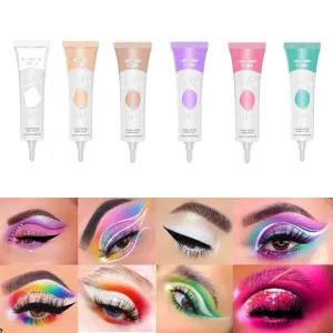 6 Colors Matte Eyeshadow Primer, Waterproof Long-Lasting Smudge-proof Super Creamy Lightweight Makeup Eye Shadow Primer Base for All Shadows, Prevent Oily Lids and Crease