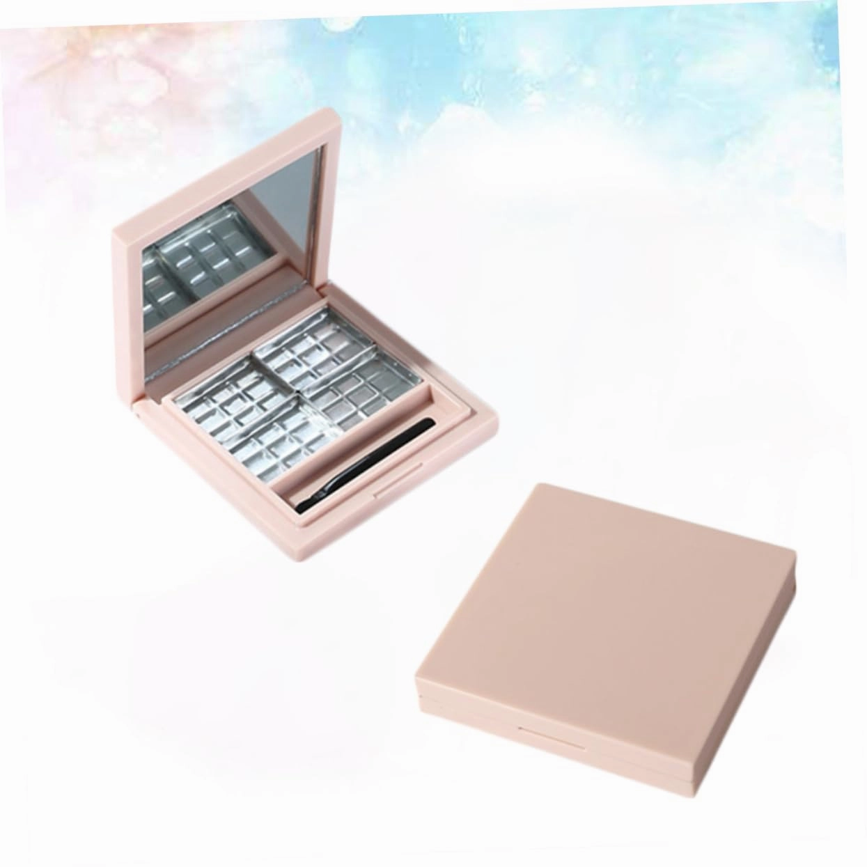 6pcs Empty Eyeshadow Boxes Mirror Eyeshadow for Women Girls Makeup Storage Containers for Creative Eye Makeup Organization