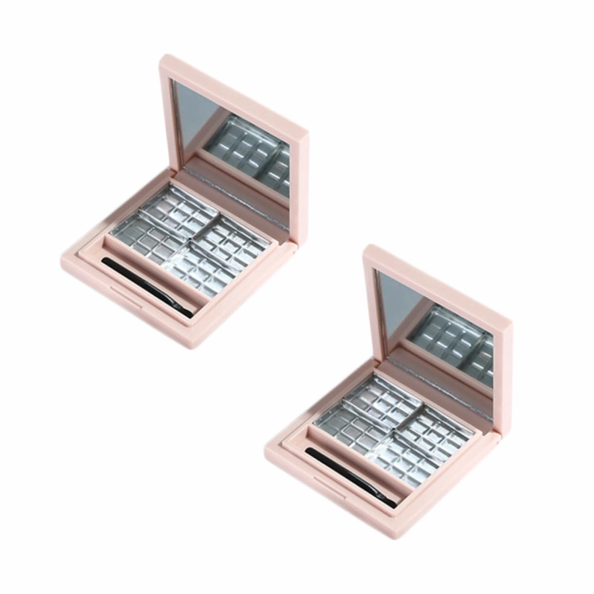 6pcs Empty Eyeshadow Boxes Mirror Eyeshadow for Women Girls Makeup Storage Containers for Creative Eye Makeup Organization