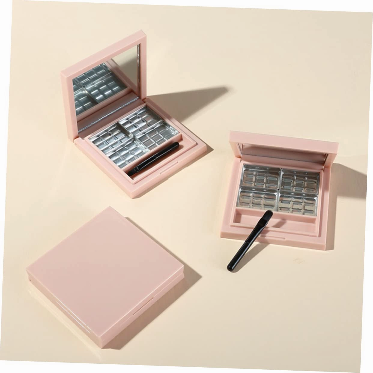 6pcs Empty Eyeshadow Boxes Mirror Eyeshadow for Women Girls Makeup Storage Containers for Creative Eye Makeup Organization