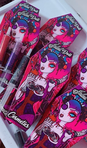 *GLITTER SYRINGES*   FATAL VOWS LASH* DUO "Coffin Collections" GlamDoll Glitter