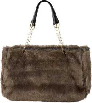 Aisa Choice Women's Faux Fur Tote Purse Furry Leopard Large Capacity Shoulder Bag Satchel Handbag …