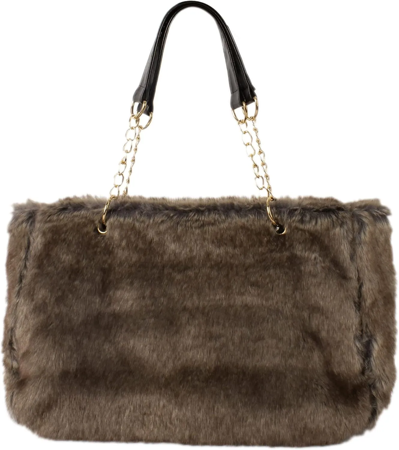 Aisa Choice Women's Faux Fur Tote Purse Furry Leopard Large Capacity Shoulder Bag Satchel Handbag …