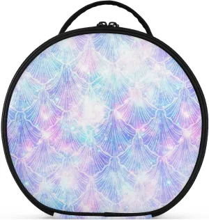 ALAZA Mermaid Galaxy Glitter Stars Portable Cosmetic Bag Large Capacity Makeup Bags