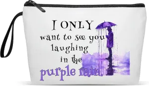 Angel's Draw Home Inspired by Prince Song - Purple Rain Makeup Bag - Prince Merchandise Gifts for Fans