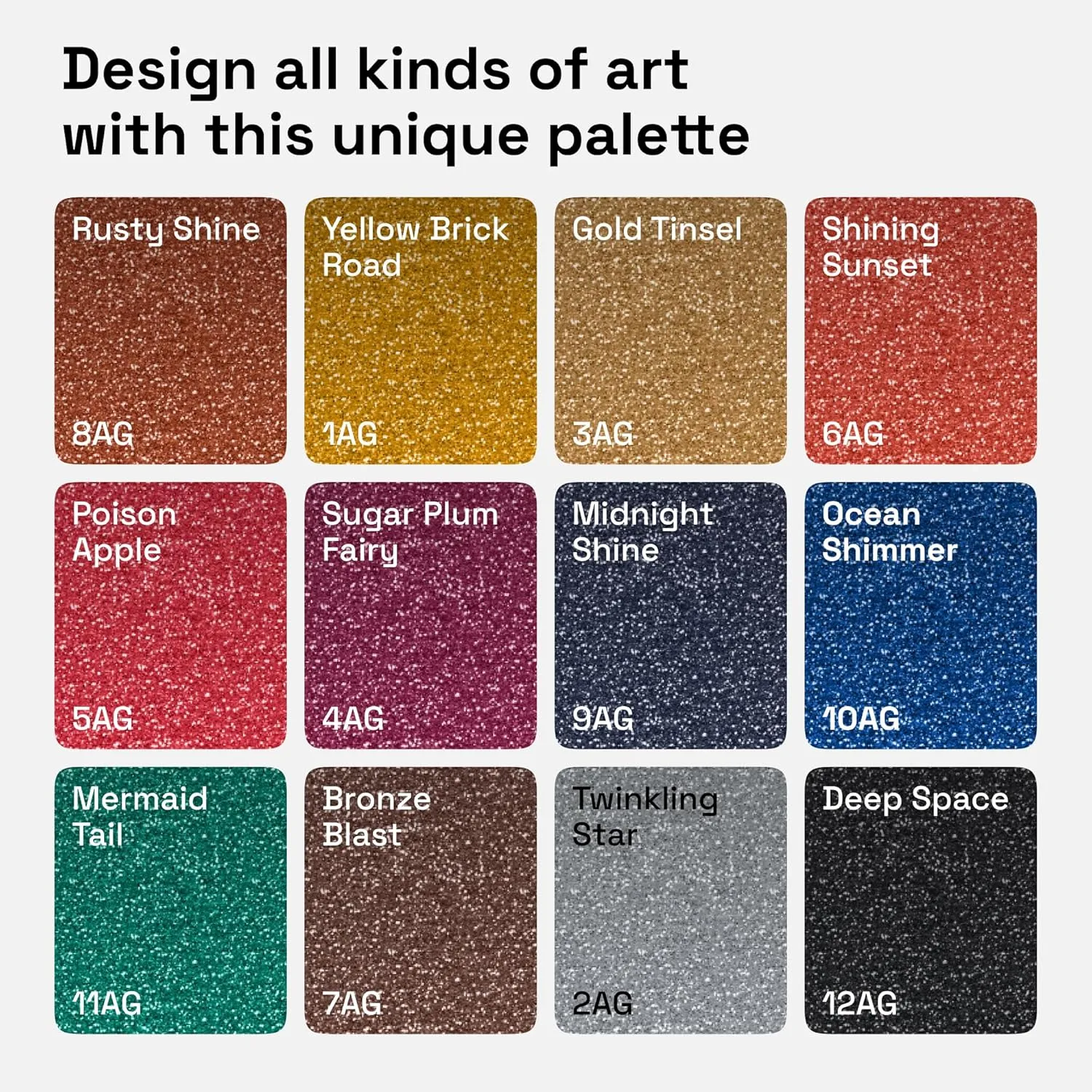 ARTISTRO 12 Glitter Paint Pens Sparkly and Shiny for Rock Painting, Stone, Ceramic, Glass, Wood, Fabric, Scrapbooking, DIY Craft Making, Coloring, Acrylic Glitter Markers Extra-Fine Tip 0.7mm