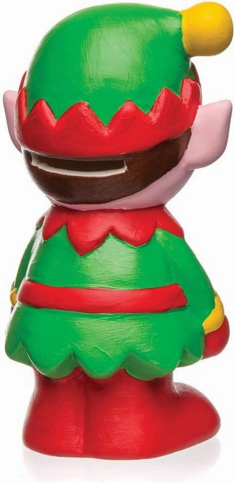 Baker Ross AR743 Elf Ceramic Coin Banks Decorations, for Christmas Porcelain Craft Activity for Kids and Adults (Pack of 2), Cream, Pack