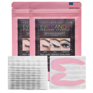Beth Bender Beauty Eye Candy Eyeliner Stencils - Cat Eyeliner - Eyeshadow Tape - for All Eye Shapes