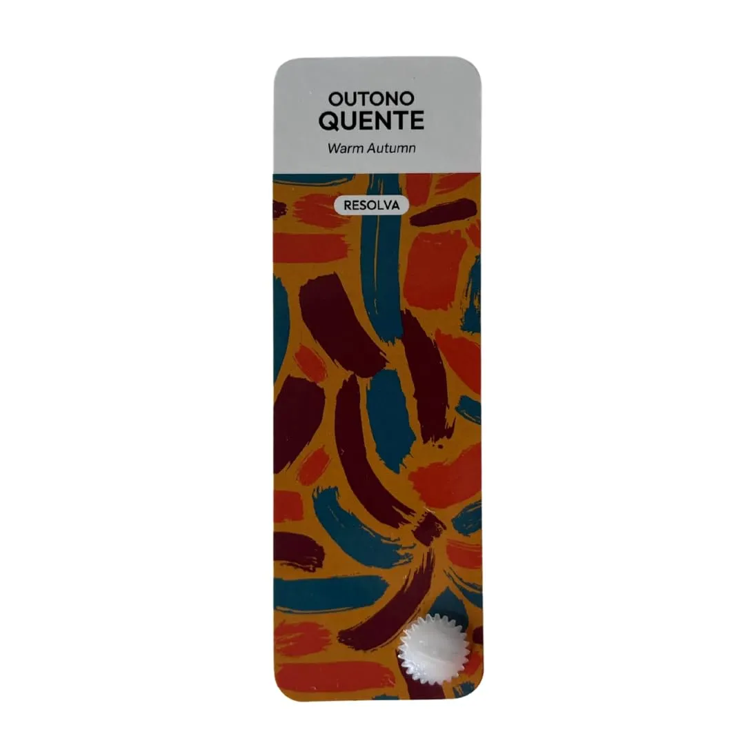 Bilingual Warm Autumn Palette Color Fan by Resolva Meu Look, Personalized Guide for Cost Saving, Smart Shopping, Outfit & Wardrobe Planning; Outono Quente/Otoño Puro