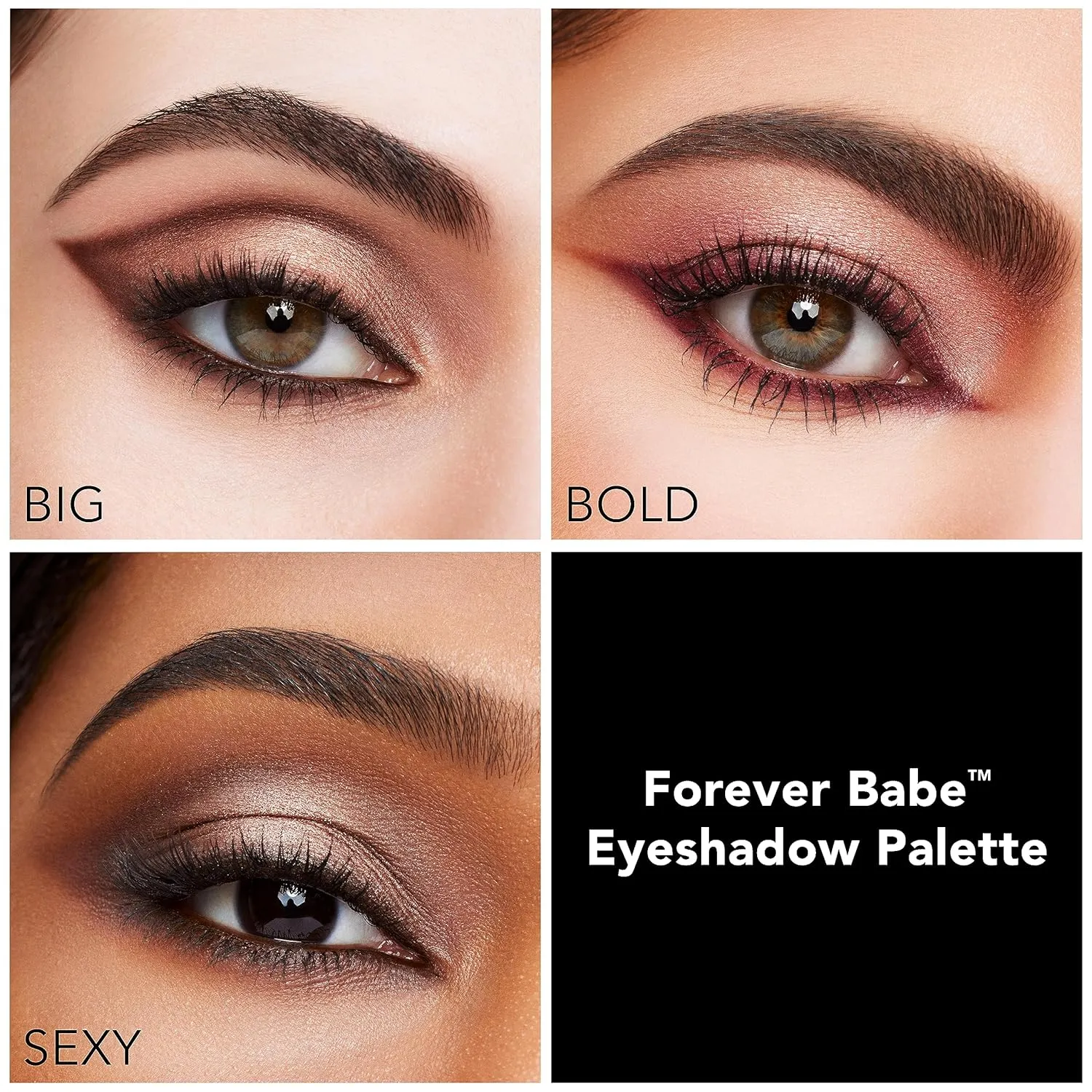 BUXOM Forever Babe Eyeshadow Palette, High Pigment Eyeshadow Palette, Long-Lasting, Primer-Infused Eyeshadows, Blendable, Cruelty Free