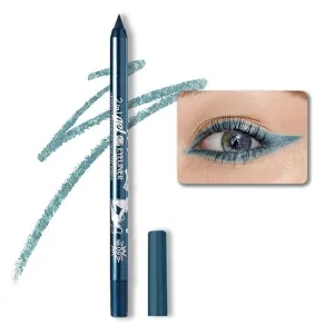 Colored Gel Glitter Eyeliner ，Waterproof Pearl Eye Shadow Pencil Metallic Glitter Eye Liner Pencil for Women,Eye Liners & Shadow Pencil Eye Makeup (09# Cold Blue)