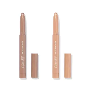 ColourPop Shadow Stix Bundle - Cream Eyeshadow Stick with Long-Lasting Color - Socialite & Honey BB (Pack of 2, 0.05 oz each)