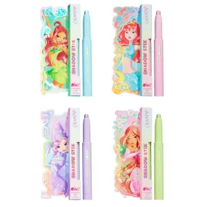 Colourpop Winx Club Shadow Stix - Cream Eyeshadow Stick with Long-Lasting Color - Morphix Shield, Fury of The Dragon, Static Sphere, Golden Pollen (Pack of 4, 0.5 oz each)