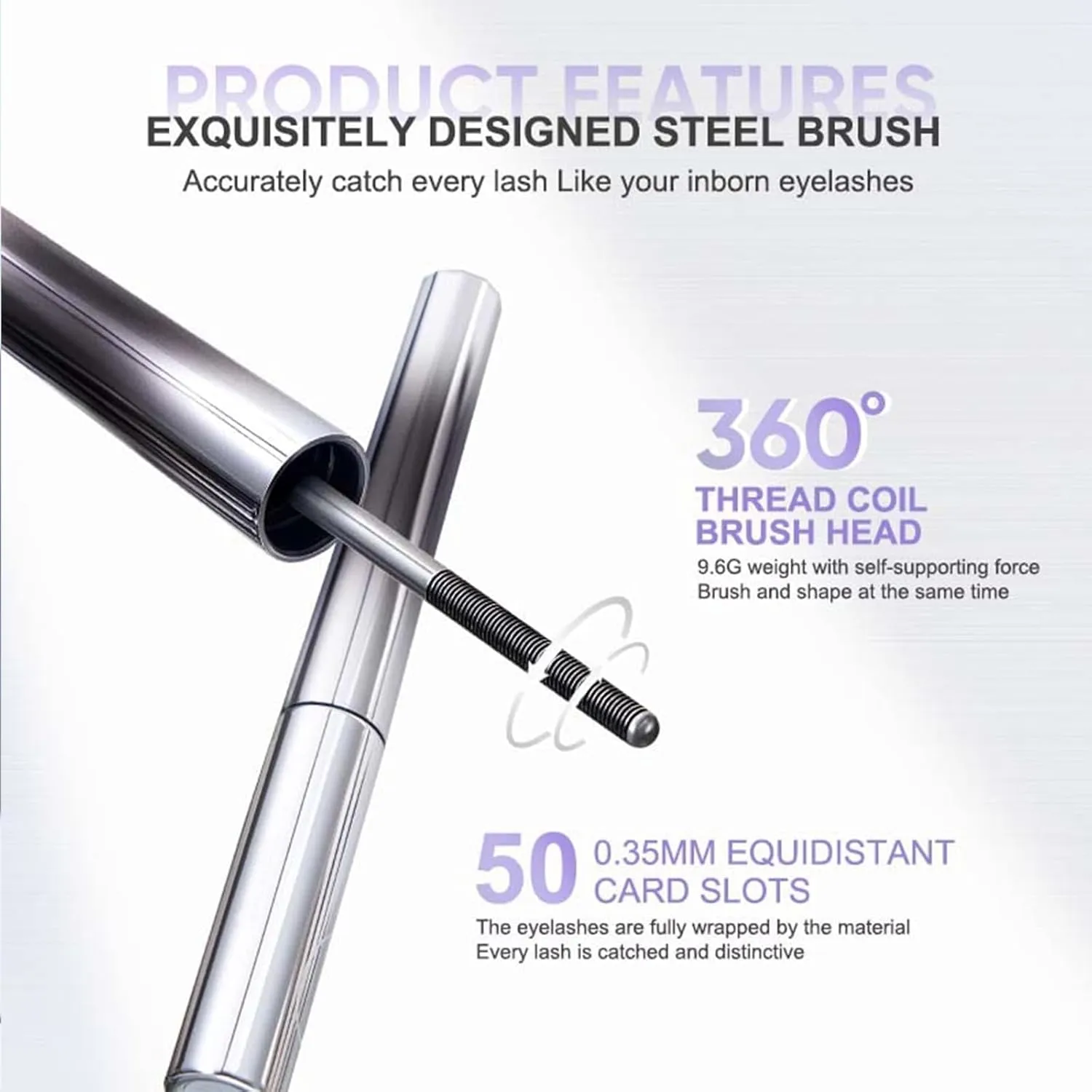 Curling IronMascara, Iron Wand Mascara, 3D Curling Eyelash Iron Mascaras, 3DCurling Eyelash IronMascara-Black&brown, CurlingIronMascara,Korean Mascara Metal Wand (Black Curling)