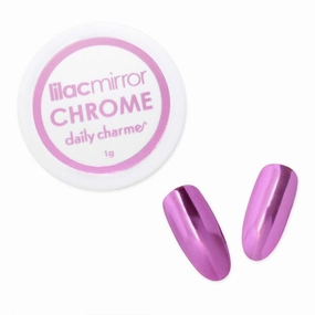Daily Chrome Mirror Chrome Nail Powder (Lilac) 1g, Metallic Nail Art Dip Powder, Mirror Effect Manicure Chrome Powder, Home DIY/Nail Salon Manicure