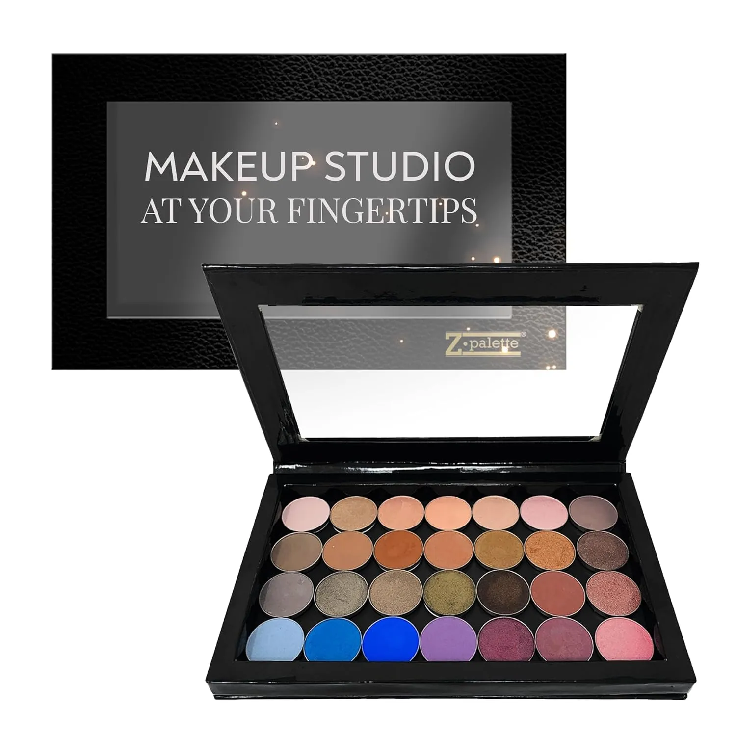 Deep Large Magnetic Makeup Palette, Empty Magnetic Palette, Universal Magnet makeup palette for Eyeshadows, Powders, Customizable Beauty Organizer with Clear Window