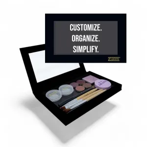 Deep Large Magnetic Makeup Palette, Empty Magnetic Palette, Universal Magnet makeup palette for Eyeshadows, Powders, Customizable Beauty Organizer with Clear Window