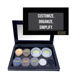 Deep Medium Magnetic Makeup Palette, Empty Magnetic Palette, Universal Magnet makeup palette for Eyeshadows, Powders, Customizable Beauty Organizer with Clear Window