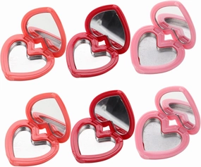 Didiseaon 8pcs Heart Lipstick Box Organizer Mirror Makeup Palette Storage for Eyeshadows Creams Toners
