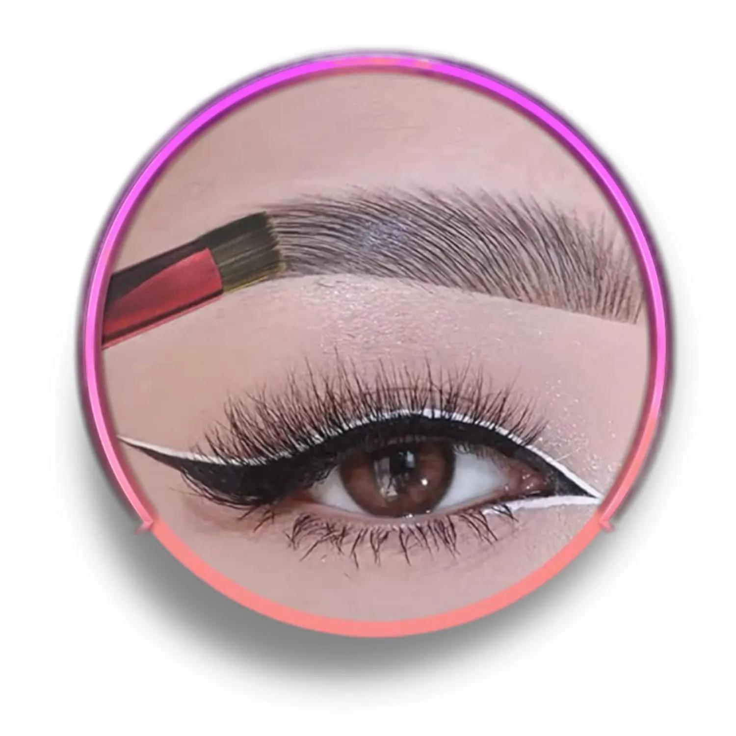 Eyebrow Gel and Setting Powder - Sweatproof 24 Hour Coverage - Eyebrow Brush Set - 4 Piece Eyebrow Kit (Brushes   Soft Black)