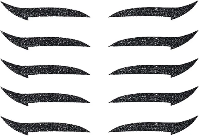 Eyeliner Stickers Glitter Eyeliner Stickers Instant Adhesive Eye Line Strip Reusable Eyeshadow (Blue, 15 Pairs)