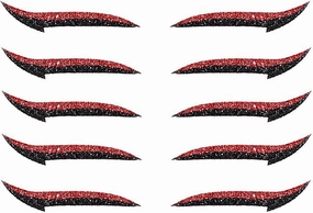 Eyeliner Stickers Glitter Eyeliner Stickers Instant Adhesive Eye Line Strip Reusable Eyeshadow (Gold, 10 Pairs)