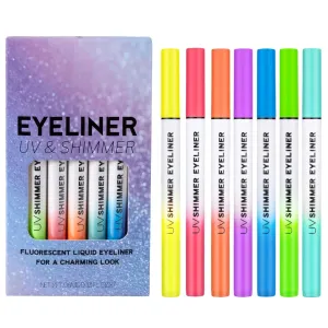 Eyeliners pencil - 6 Pieces Makeup Pens | pen | Glow in the Dark Eyes liners | Long-Lasting Eye Liner | Smooth Waterproof Shining Gel Make up for Live Performance Party Dance Night
