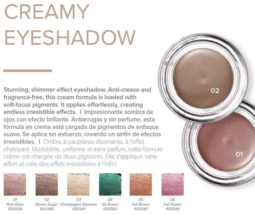 FARMASi Long Lasting Creamy Eyeshadow, Eye Makeup With Crease- Resistant Ingredients, Ultra Pigmented in Matte, Shimmer and Waterproof Finishes, 0.1 fl. oz / 3 ml (Foil Purple)