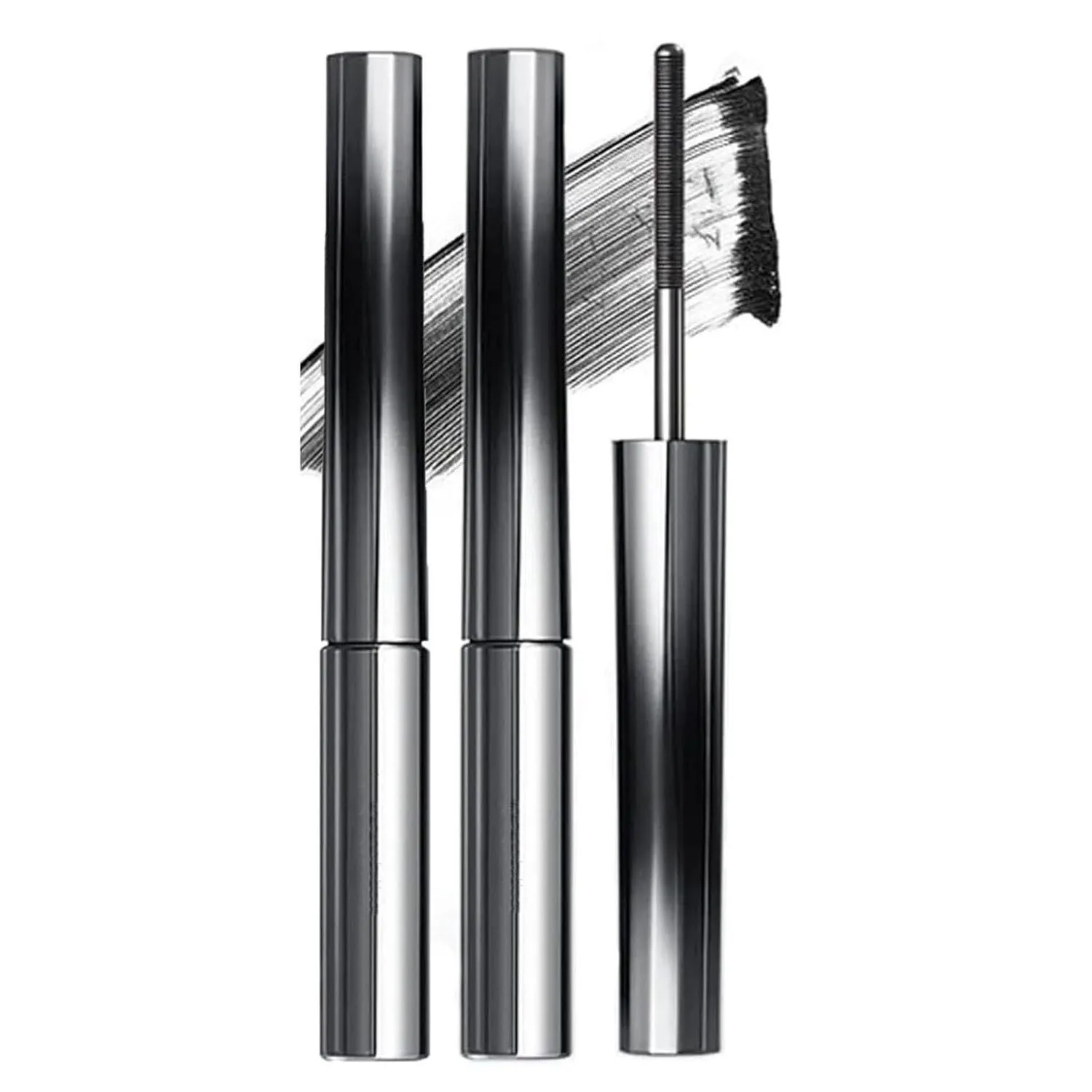 Foll Mascara, Curling Iron Mascaras, RollMascara,3D Curling Eyelash Iron Mascara (Black*2)