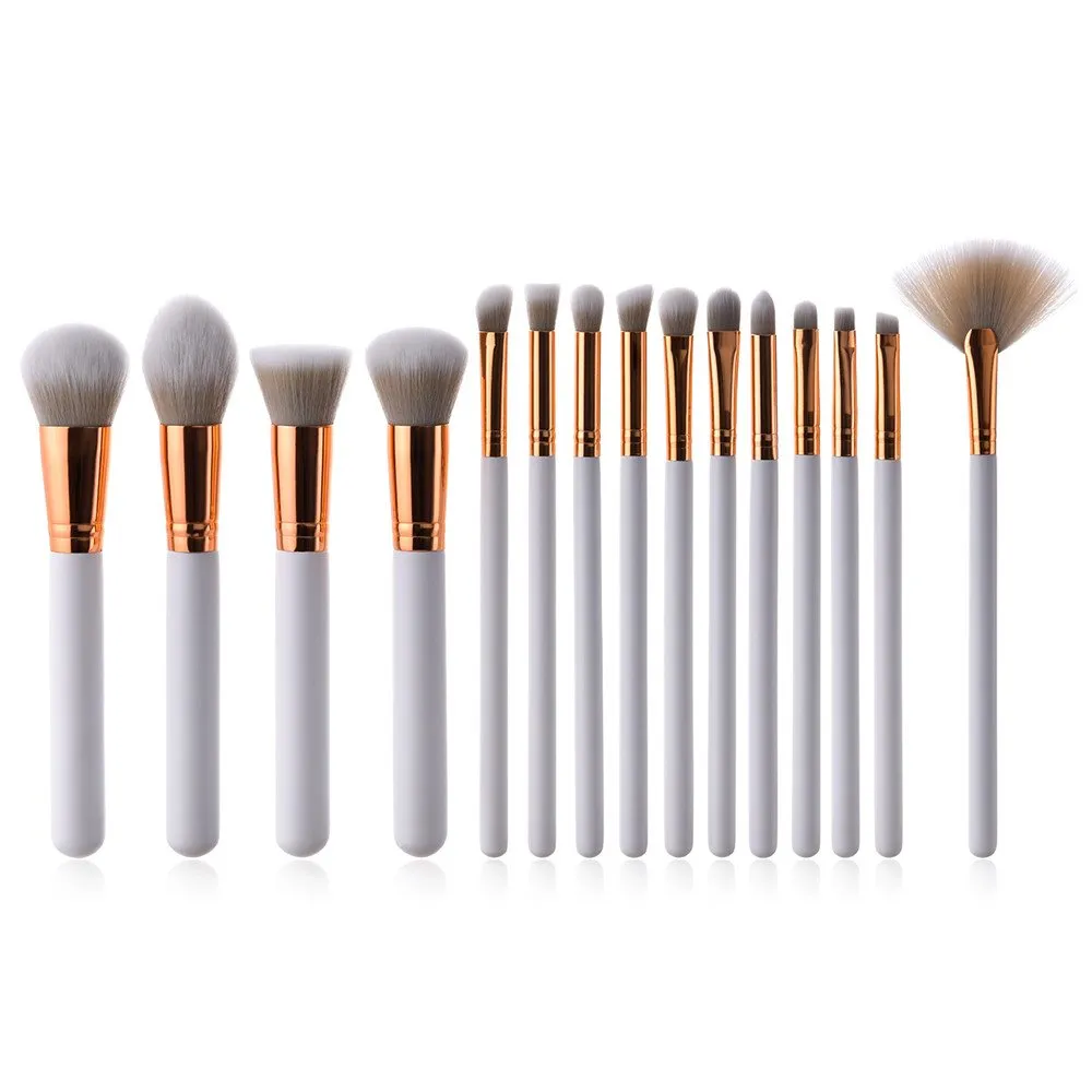 Foundation Eyeliner Tool Brush Makeup Eyeshadow 15Pcs Brushes Lip Powder Set Brush Glitter Makeup Brush Set