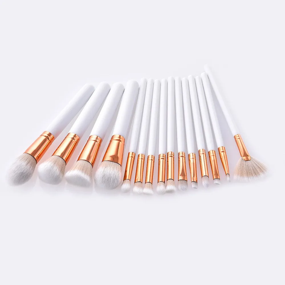 Foundation Eyeliner Tool Brush Makeup Eyeshadow 15Pcs Brushes Lip Powder Set Brush Glitter Makeup Brush Set