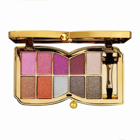 Glitter Eyeshadow Palette,10 Colors Sparkle Shimmer Eye Shadow Highly Pigmented Long Lasting Makeup Set Gold (Type 7)