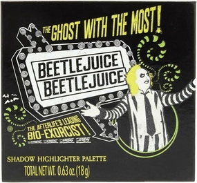 Her Universe Beetlejuice Glow-In-The-Dark Eyeshadow & Highlighter Palette - 11 Shades & 1 Highlighter - Makeup Palette - Adds a Fun, Themed Touch to Your Makeup Look - Beauty/Makeup