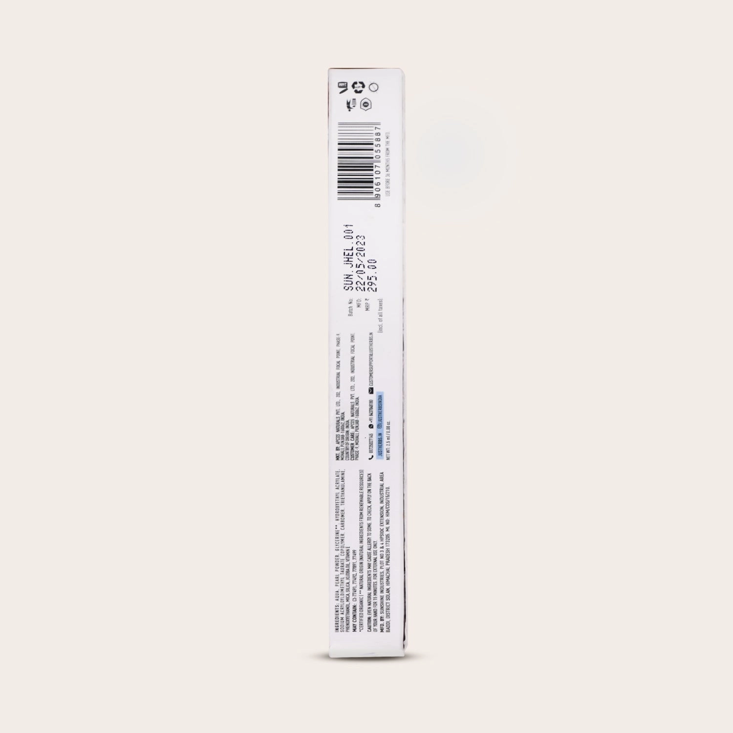 Herb-Enriched Waterproof Eyeliner Organic with Jojoba Oil & Vitamin E