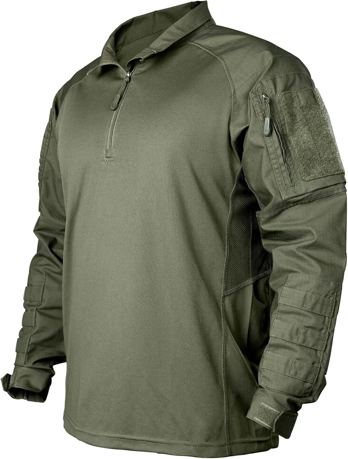 IDOGEAR Men’s Combat Shirts Tactical Long Sleeve Shirt with Elbow Pads Military BDU Shirts with Pockets Airsoft Clothing