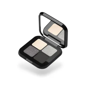 Kiko Milano Bright Quartet Eyeshadow Palette | 4 Baked Eyeshadows For Wet And Dry Use