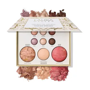 LAURA GELLER NEW YORK The Best of the Best Baked Palette - Tuscan Dreams - Full Size - Includes Bronzer, Blush, Highlighter and 6 Eyeshadows - Travel-Friendly