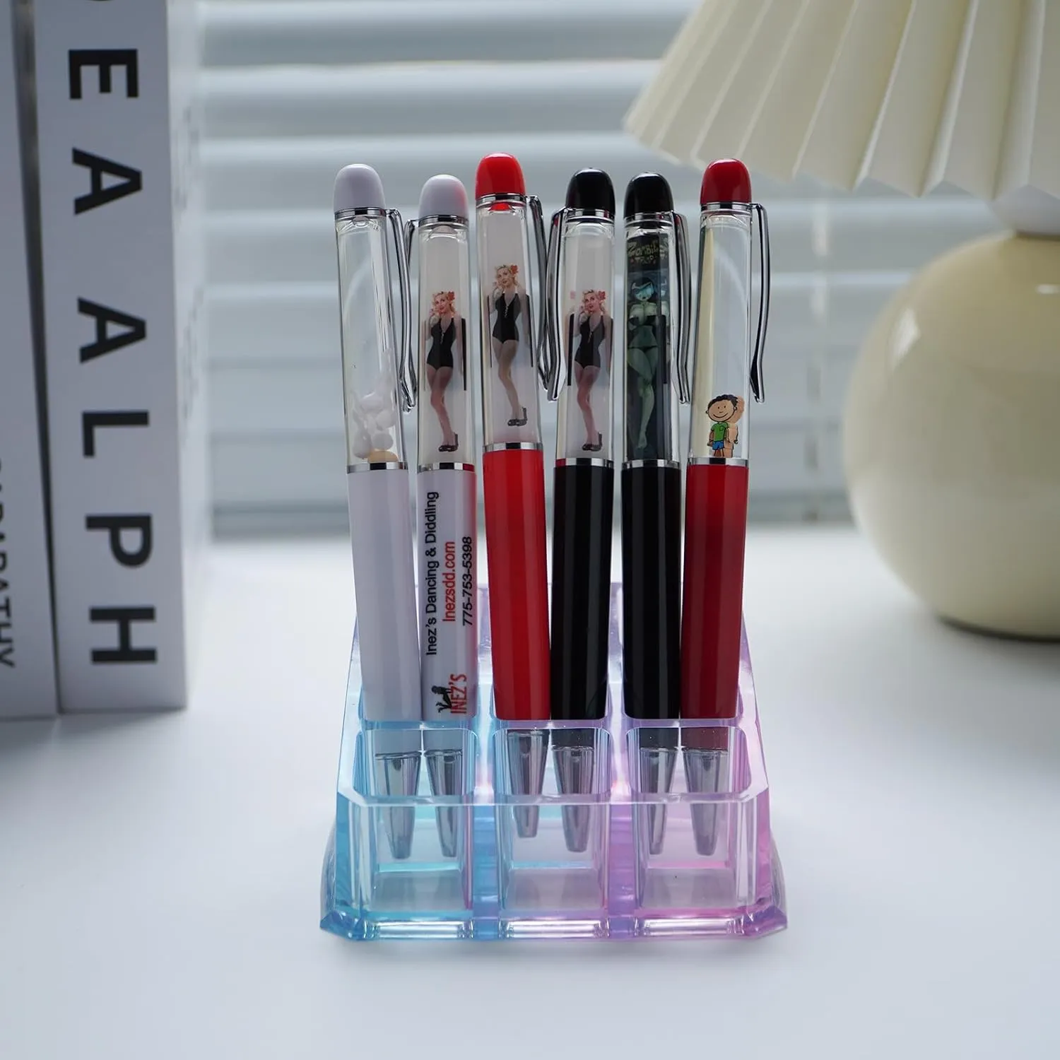 Lipstick Holder Lipgloss Organizers 9 Spaces Makeup Holder Cosmetics Storage Display For Brushes Bottles Pens Handcrafted Epoxy Resin